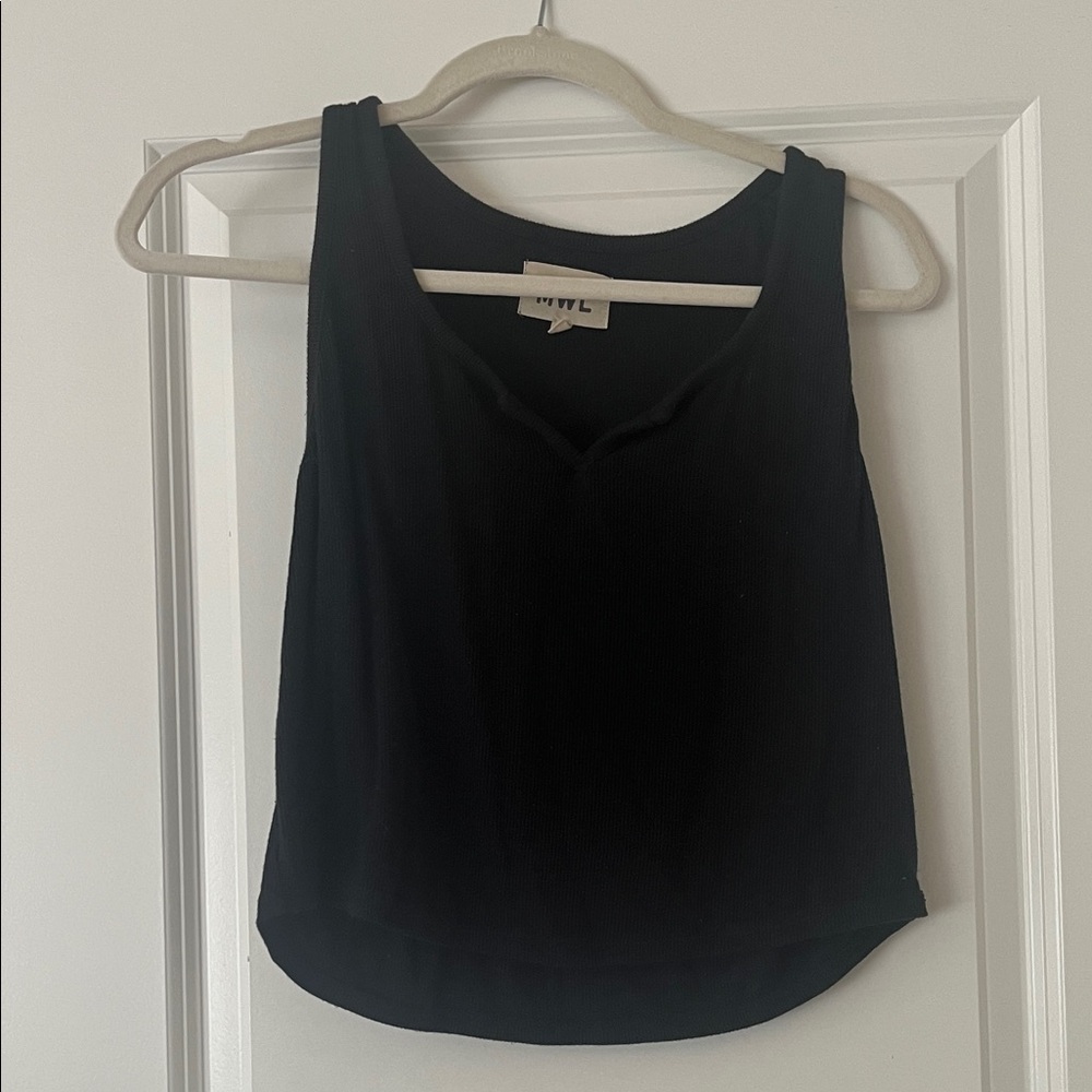 Madewell Black Women's crop Tank Top